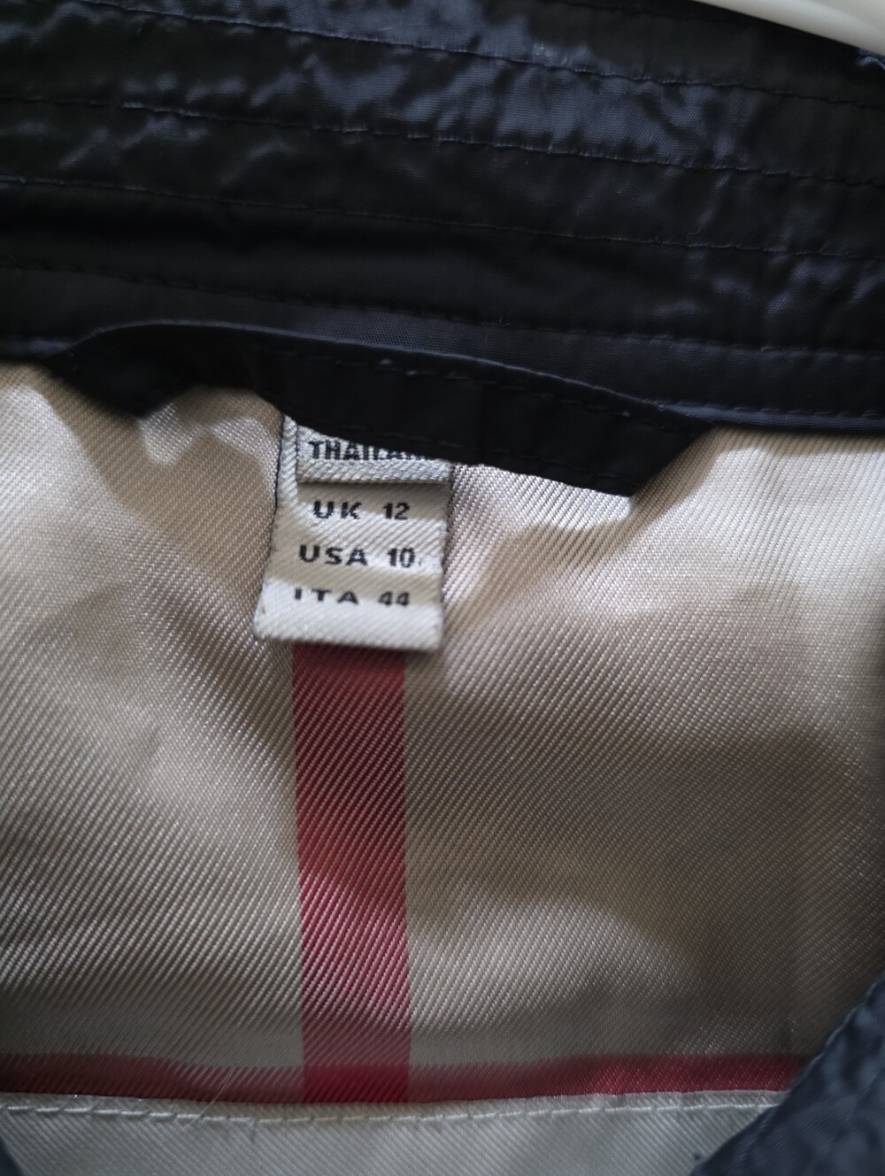 Burberry Black Double-Breasted Trench / Raincoat Size 10 US - Picture 3 of 15